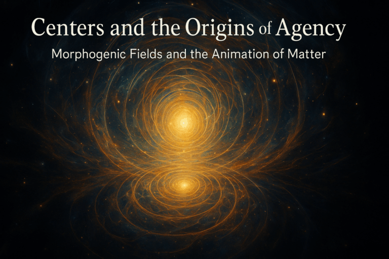 New Paper:  Centers and the Animation of Matter
